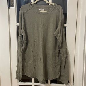 Free People Long Lounge Top Army Green